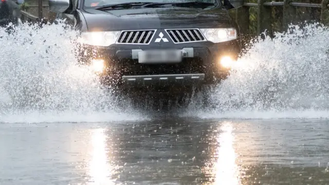 Flooded road