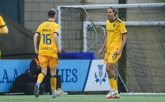 Kurtis Guthrie celebrates before his goal was ruled out