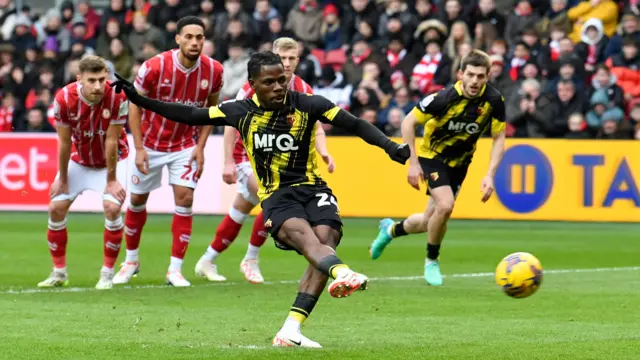 Tom Dele-Bashiru scores for Watford