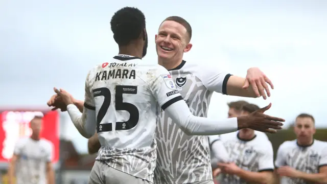 Portsmouth players celebrating