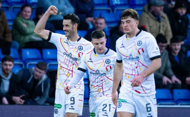 Brian Graham celebrates his goal against Ross County