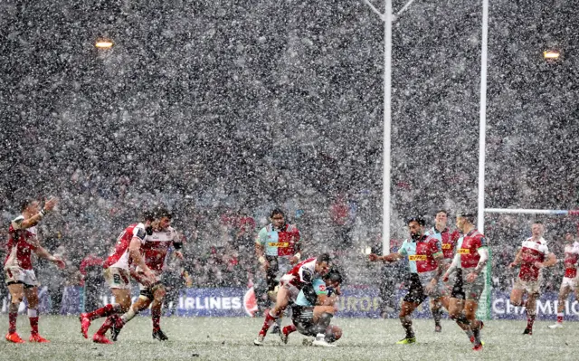 Action between Ulster and Harlequins