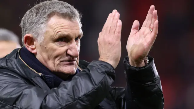 Tony Mowbray claps