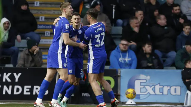 Cardiff celebrate scoring