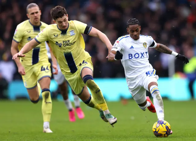 Leeds v Preston match action