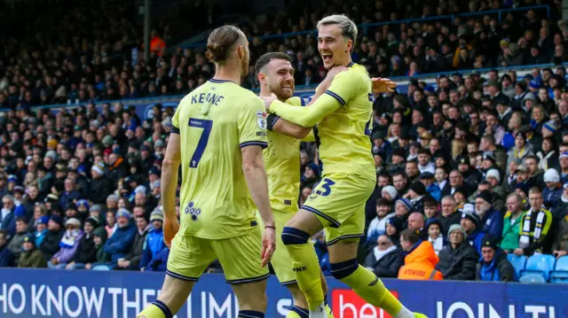 Preston celebrate scoring