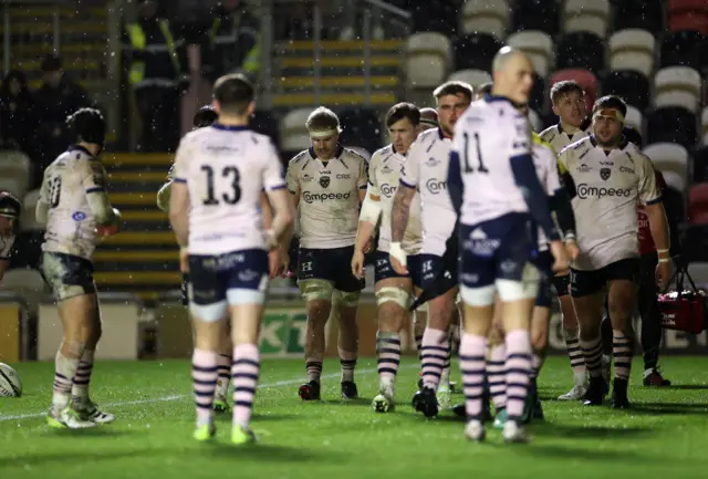 Dragons players look dejected