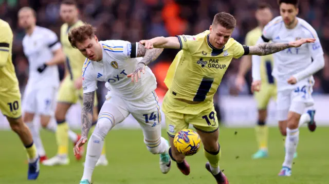 Leeds v Preston match action