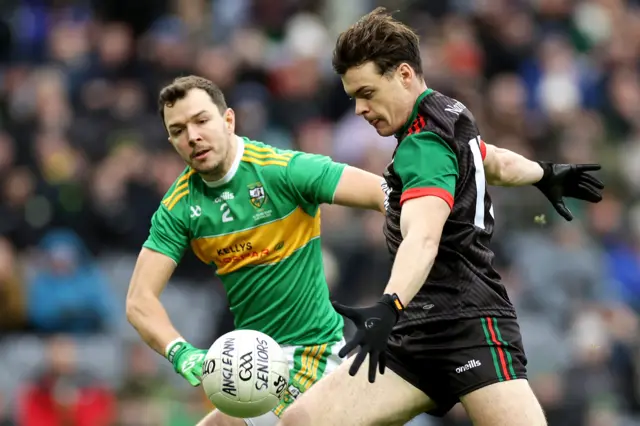 St Brigid's forward Ben O'Carroll (right) has impressed with three points in the first half