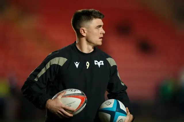 Ospreys scrum-half Reuben Morgan-Williams