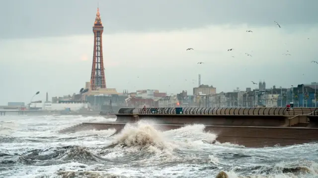 Big waves at Blackpool