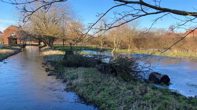 Flooding at Walsingham Road, Burnham Thorpe