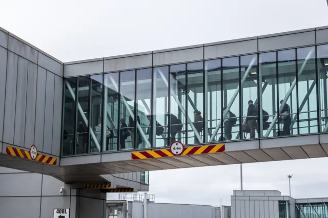 Generic image of passengers at Dublin Airport