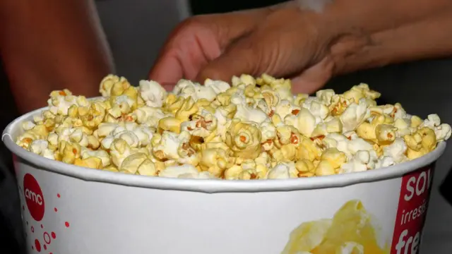 A bucket of popcorn