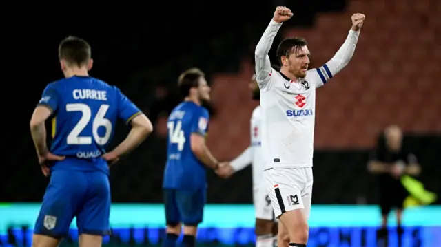 MK Dons celebrate