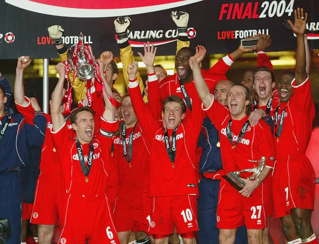 Middlesbrough win League Cup in 2004