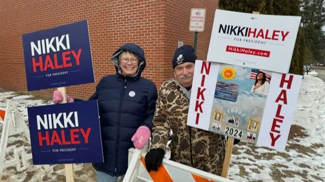 Two Nikki Haley supporters