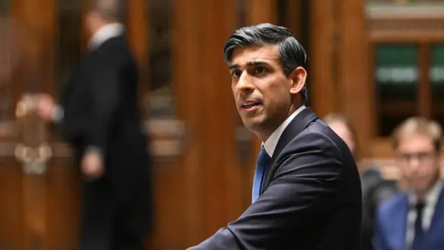 British PM Sunak delivers a ministerial statement on Houthi maritime attacks in the Red Sea and tributes to Sir Tony Lloyd MP, in London, at the House of Commons in London, Britain, January 23, 2024.