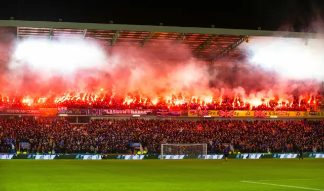 Easter Road pyro