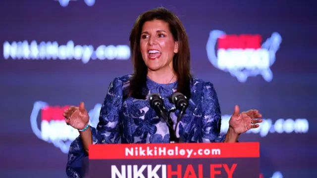 Nikki Haley speaking in New Hampshire