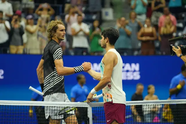 Alexander Zverev and Carlos Alcaraz