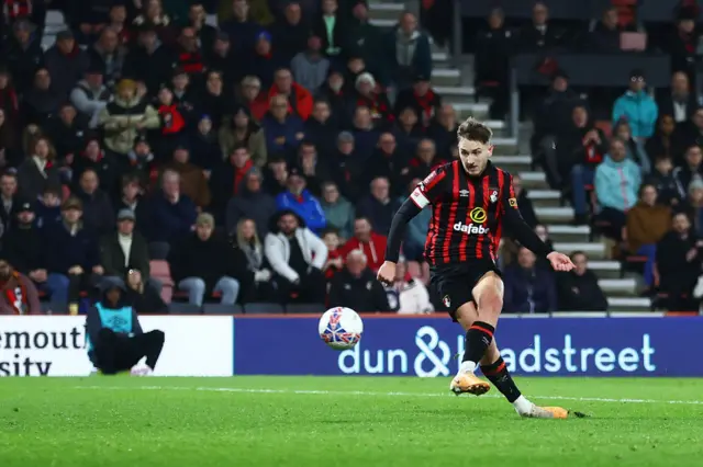 Bournemouth's David Brooks slots beyond Swansea City goalkeeper Andy Fisher