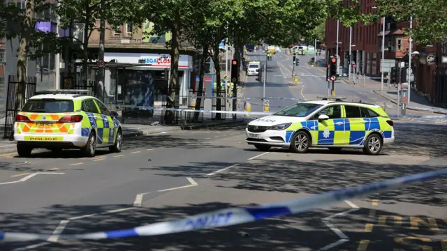 Police cars Nottingham