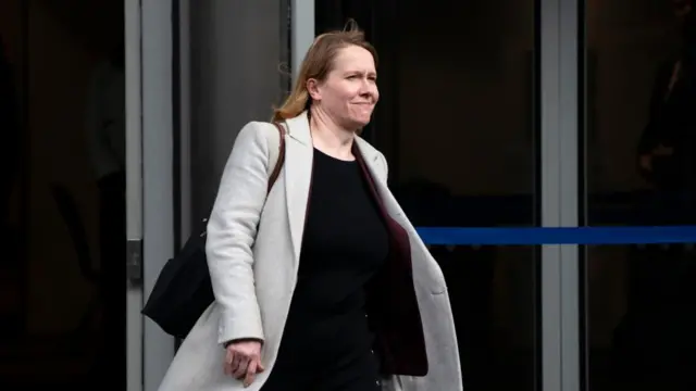 Liz Lloyd, former chief of staff to Nicola Sturgeon, leaves the UK Covid-19 Inquiry hearing at the Edinburgh International Conference Centre (EICC).