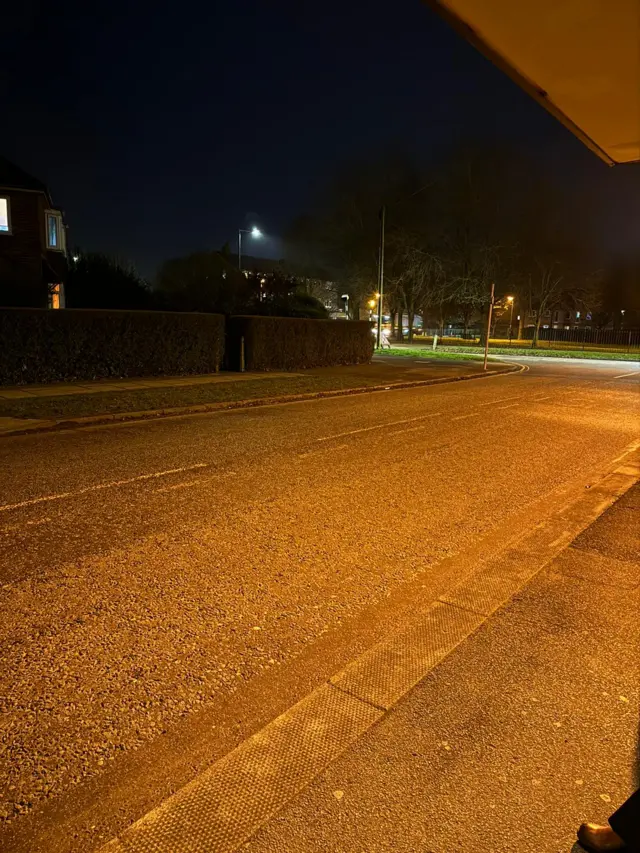 A BBC Sport reader waiting for his bus