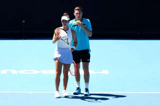 Neal Skupski of the United Kingdom and Desirae Krawczyk of the United States