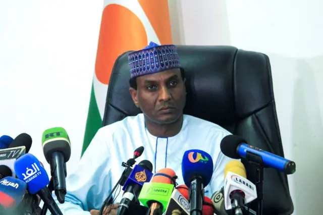 Niger's junta-appointed Prime Minister Ali Mahamane Lamine Zeine