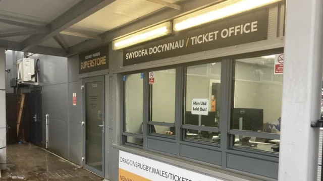 Newport County's ticket office