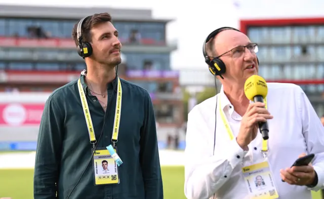 Steven Finn and Jonathan Agnew