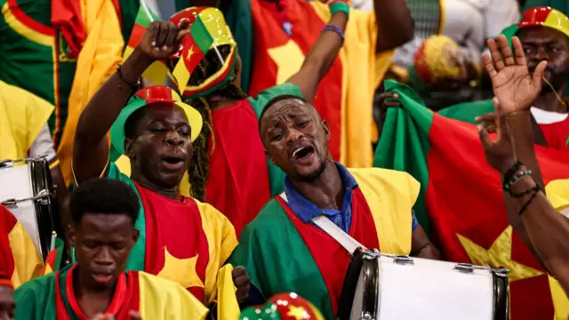 Cameroon fans at Afcon