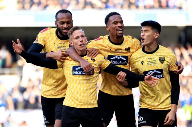 Maidstone players celebrating