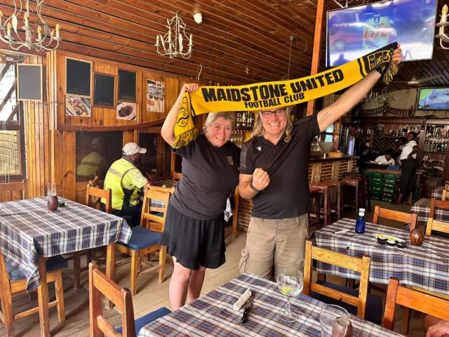 Maidstone fans in The Gambia