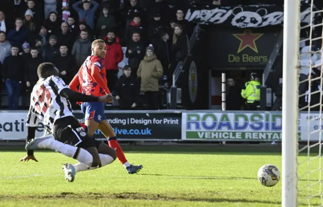 Rangers' Cyriel Dessers scores