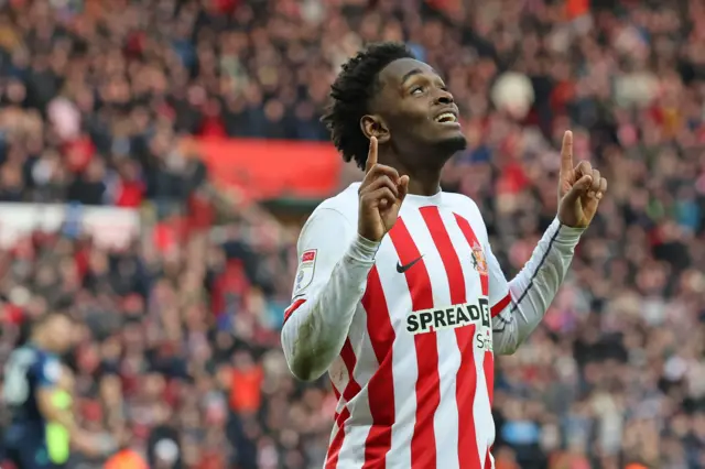 Sunderland's Abdoullah Ba celebrates scoring