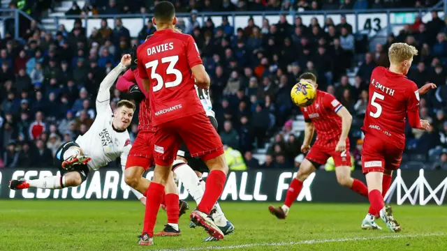 James Collins scores a spectacular goal for Derby