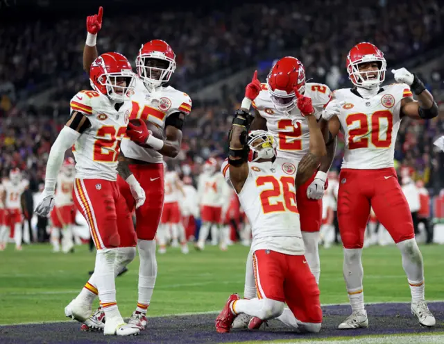 The Kansas City Chiefs celebrate