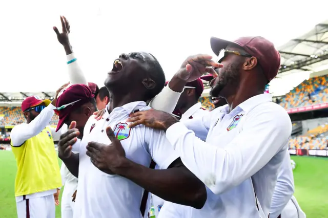 West Indies celebrate