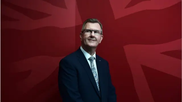 Sir Jeffrey Donaldson's campaign image in 2021