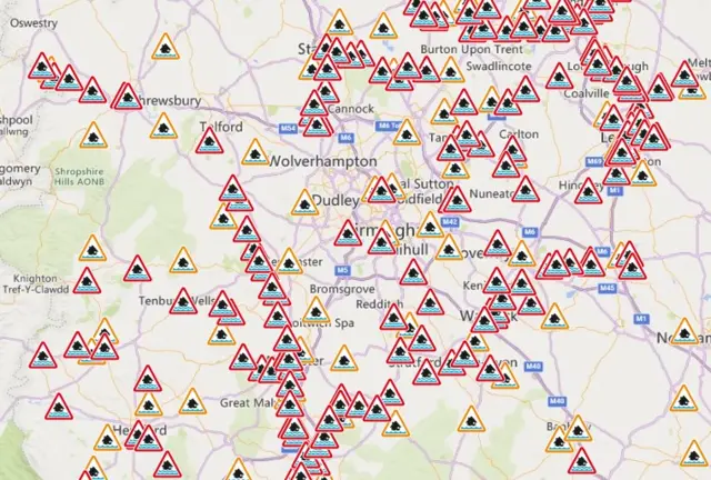 Flood map