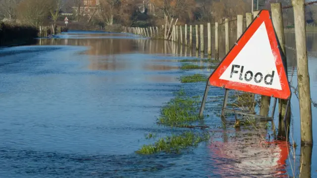 Flooded road