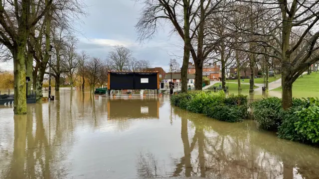 Flooding in Shrewsbury, Shropshire