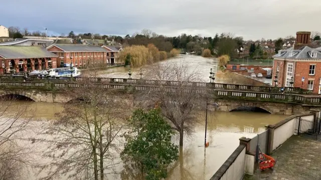 View from the top of theatre Severn