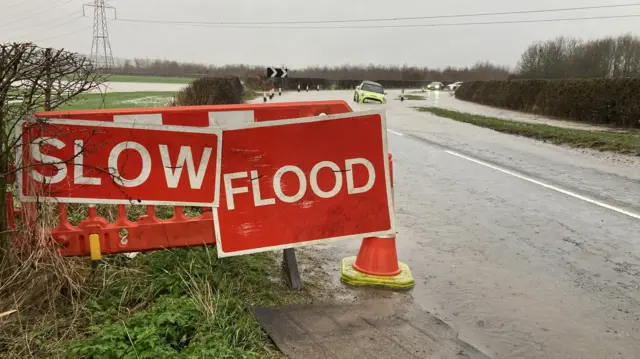 Flood warning signs