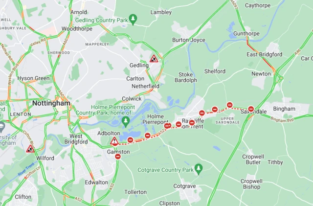 AA Live Traffic Map