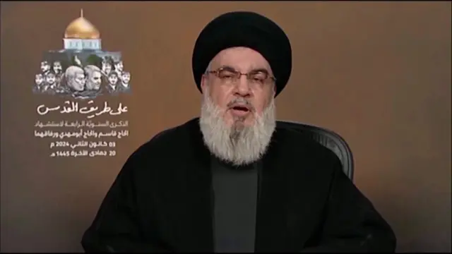 Hassan Nasrallah talking