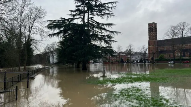 River Leam flooding